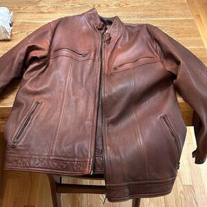Leather jacket size l-xl